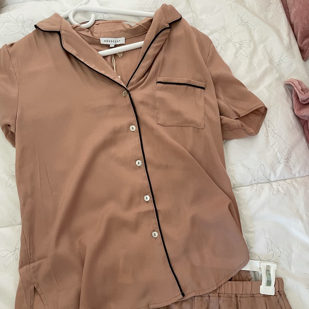 Boutique button down pajama set